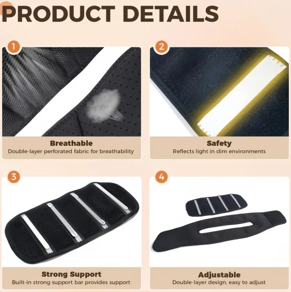 DOWNYPAWS - Collier de soutien post - opératoire respirant et solide avec protection anti - traction pour chien