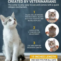 DOWNYPAWS - Colliers anti - puces et anti -tiques, lot de 2 pour chiens