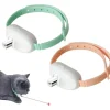 DOWNYPAWS - Colliers pour animaux de compagnie-deux colliers pour chat avec laser-rose + vert