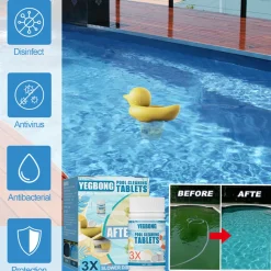 DOWNYPAWS - Comprimé effervescent pour piscine avec distributeur