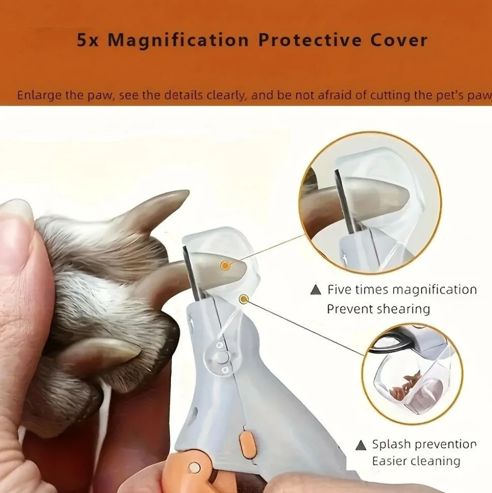 DOWNYPAWS - Coupe - ongles ergonomique antidérapant à led, précis et sûr pour chats et chiens