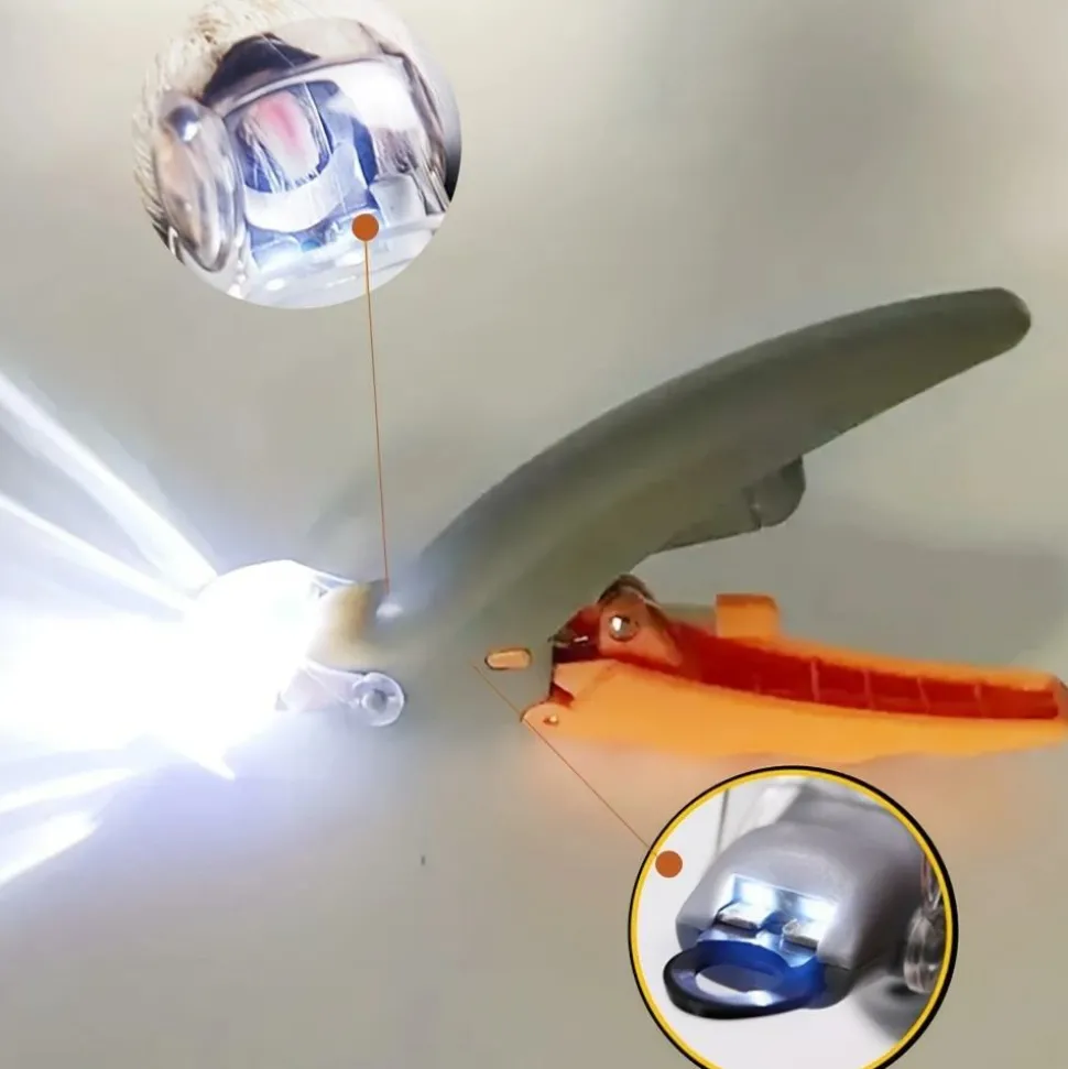 DOWNYPAWS - Coupe - ongles ergonomique antidérapant à led, précis et sûr pour chats et chiens