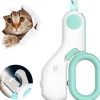 DOWNYPAWS - Coupe griffes professionnel pour chats et chiens, avec trou de coupe circulaire de 2mm et lumière led