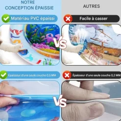 DOWNYPAWS - Coussin d'eau- lit pour chat jouets gonflables--diamètre 60cm