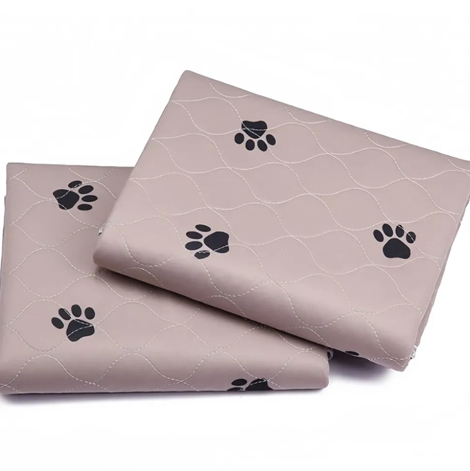 DOWNYPAWS - Coussinet urinaire pour chien:4 couches en polyester souple anti-fuite réutilisable grand format lavable 70cm x 100cm