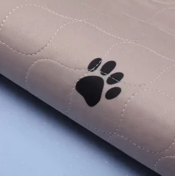 DOWNYPAWS - Coussinet urinaire pour chien:4 couches en polyester souple anti-fuite réutilisable grand format lavable 70cm x 100cm