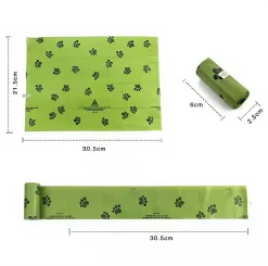 DOWNYPAWS - Distributeur de sacs à crottes pour chiens - plastique biodégradable, boîte de 12