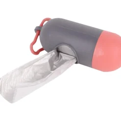 DOWNYPAWS - Distributeur de sacs poubelle pour chiens-4 pièces : gris et rouge + bleu clair et bleu foncé + vert clair et vert foncé + orange