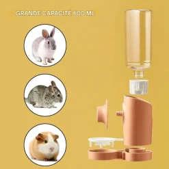 DOWNYPAWS - Distributeur eau - 600ml suspendue abreuvoir automatique anti - goutte