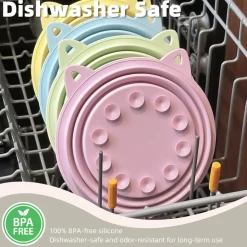 DOWNYPAWS - 2en1 bol anti - glouton pour chien - 650ml - bol de voyage à alimentation lente pour une alimentation saine - pliable