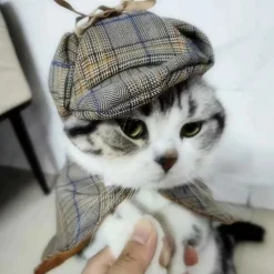 DOWNYPAWS - Ensemble de costumes de détective pour animaux de compagnie