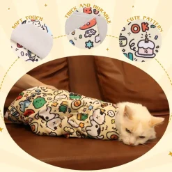 DOWNYPAWS - Enveloppe de toilettage pour chat 55*55cm