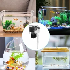 DOWNYPAWS - Filtre cascade 3 en 1 pour aquarium - puissant et silencieux