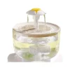 DOWNYPAWS - Fontaine à Eau Transparente Ultra-Silencieuse, Alimentée Par USB Pour Animaux De Compagnie