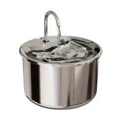 DOWNYPAWS - Fontaine à Eau En Acier Inoxydable Pour Chat, 2 L/67 Oz