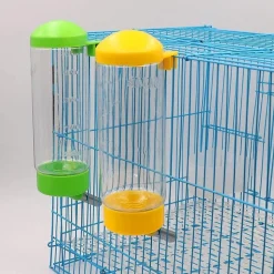 DOWNYPAWS - Fontaine à eau automatique pour hamsters-400 ml - 3 pièces - rose + vert + jaune