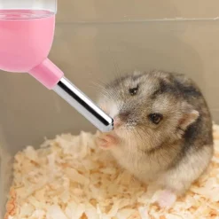 DOWNYPAWS - Fontaine à eau automatique pour hamsters-400 ml - 3 pièces - rose + vert + jaune