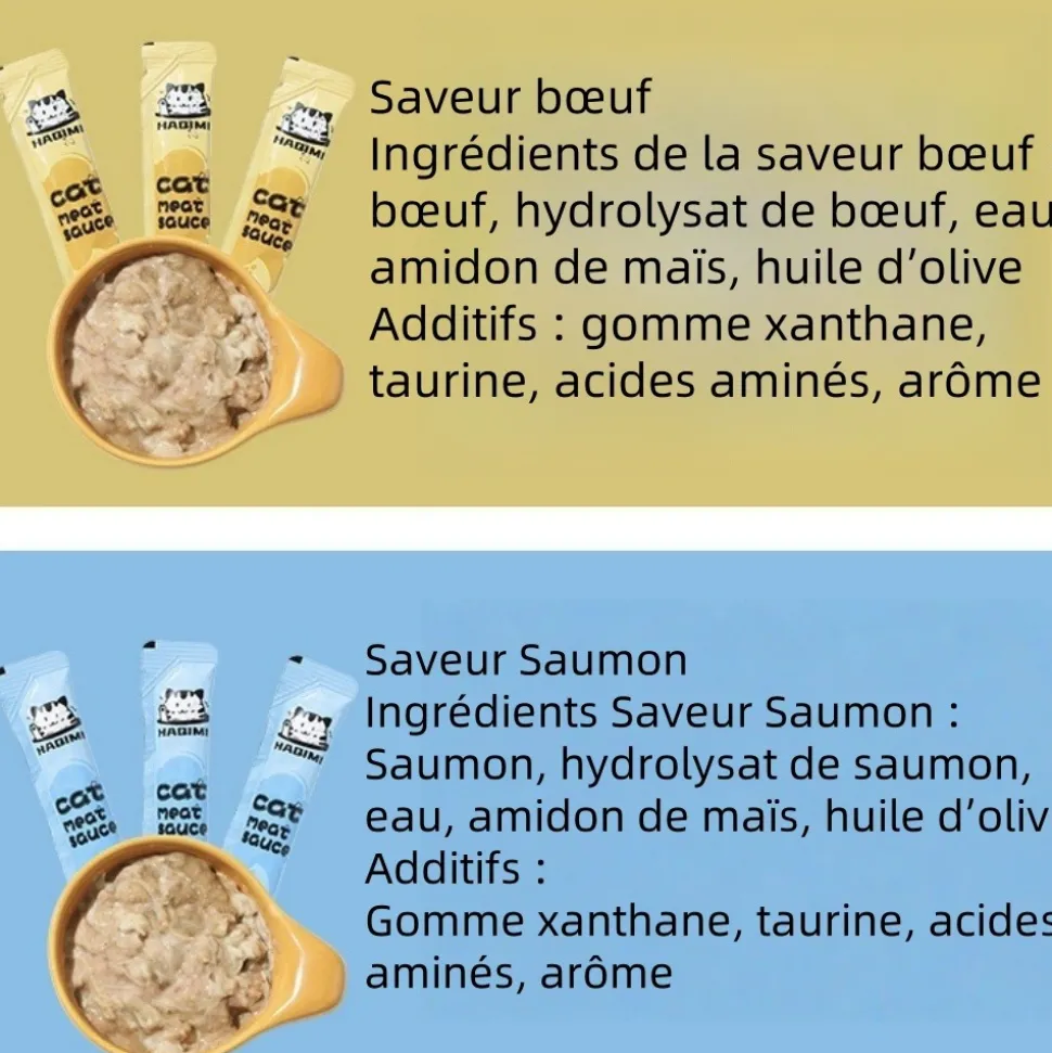DOWNYPAWS - Friandises pour chats,saveur de poulet 20 paquets*14g, riches en oméga 3 et 6, avec taurine et vitamine e
