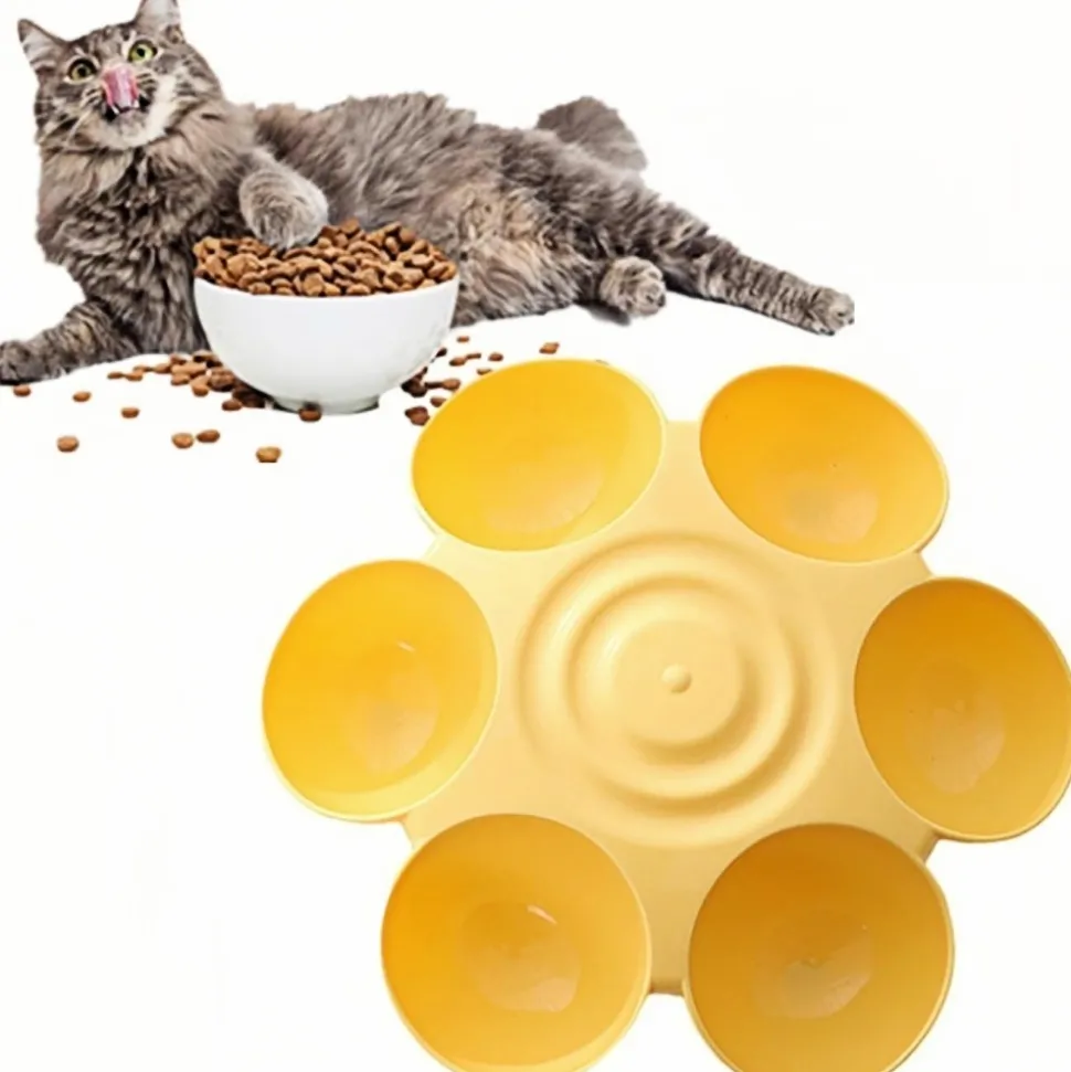 DOWNYPAWS - Gamelle en forme de fleur - 6 gamelles antidérapantes de qualité
