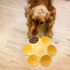 DOWNYPAWS - Gamelle en forme de fleur - 6 gamelles antidérapantes de qualité