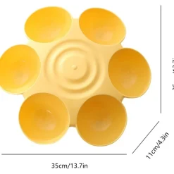 DOWNYPAWS - Gamelle en forme de fleur - 6 gamelles antidérapantes de qualité