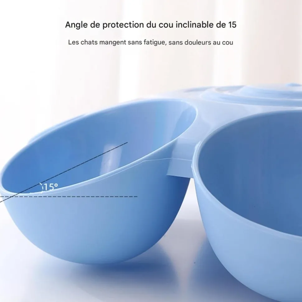 DOWNYPAWS - Gamelle en forme de fleur - 6 gamelles antidérapantes de qualité