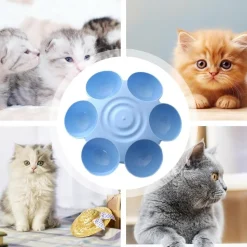 DOWNYPAWS - Gamelle en forme de fleur - 6 gamelles antidérapantes de qualité