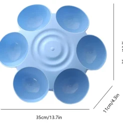 DOWNYPAWS - Gamelle en forme de fleur - 6 gamelles antidérapantes de qualité