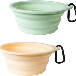 DOWNYPAWS - Gamelle pliable pour chien 2 pièces