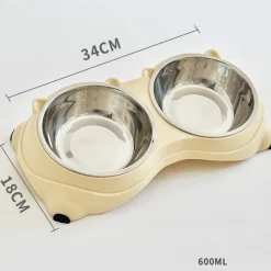 DOWNYPAWS - Gamelle surélevée double bol pour chat