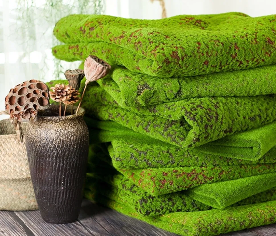 DOWNYPAWS - Gazon artificiel et mousse mousse rouge 1×1m