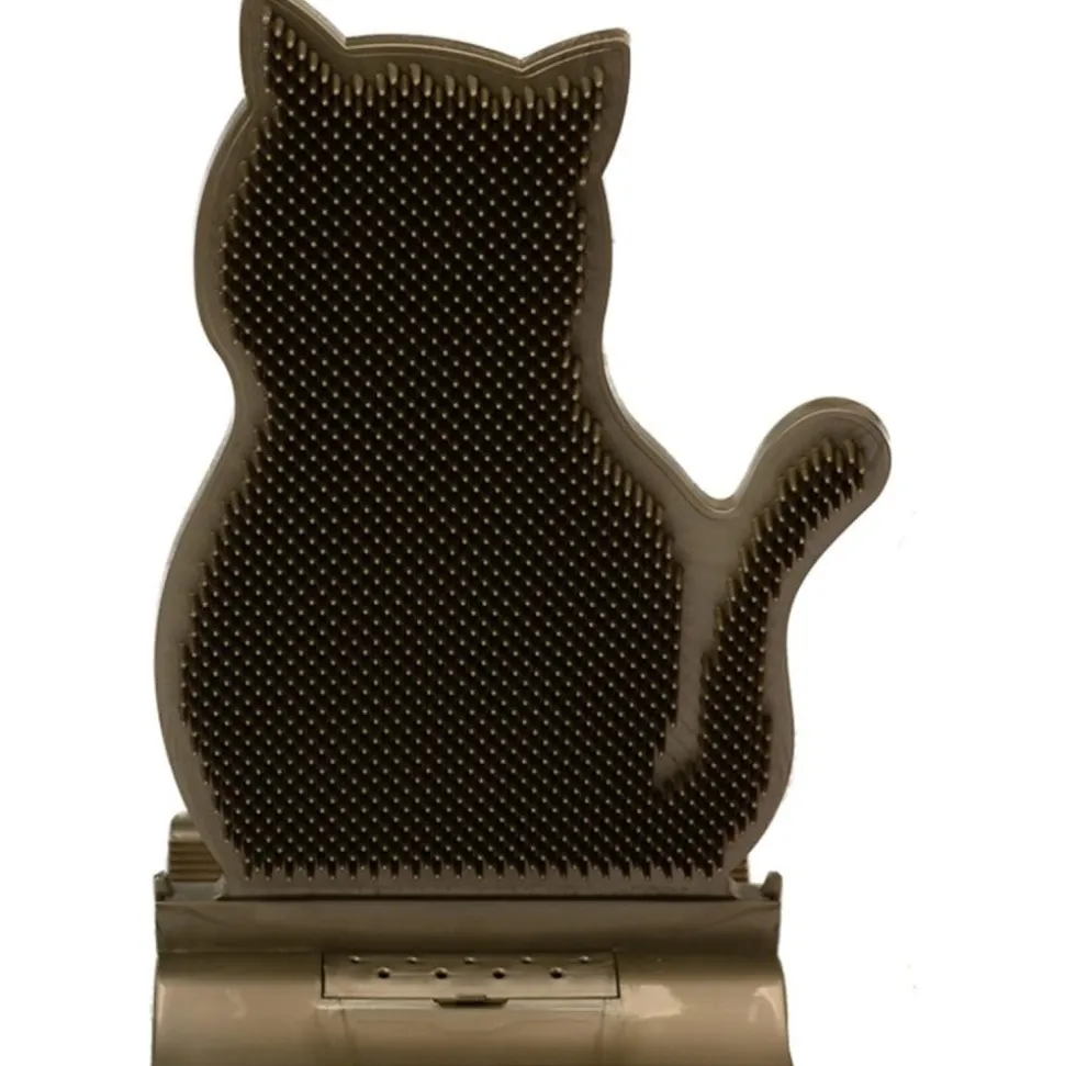 DOWNYPAWS - Griffoir pour chat-peigne et massageur pour chat forme de chat-