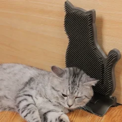 DOWNYPAWS - Griffoir pour chat-peigne et massageur pour chat forme de chat-