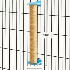 DOWNYPAWS - Griffoir pour chat -40cm-peut être fixé dans la cage