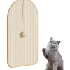 DOWNYPAWS - Griffoir pour chat-tapis à griffespour chat avec balle-55*30cm