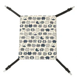 DOWNYPAWS - Hamac double face réglable 4 saisons - chat & animaux, couleur aléatoire