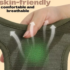 DOWNYPAWS - Hamac pour chat-toilettage pour animaux de compagnie-vert olive-empêcher l'évasion