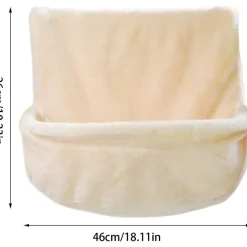 DOWNYPAWS - Hamac pour chat lit suspendu rond-blanc