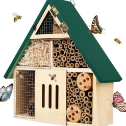 DOWNYPAWS - Hôtel à insectes en bois 24×29×8cm