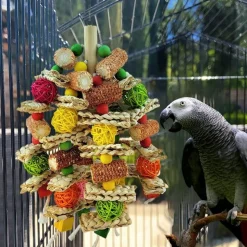 DOWNYPAWS - Jouet à mâcher pour perroquet