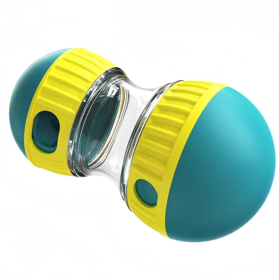 DOWNYPAWS - Jouet éducatif puzzle alimentaire balle roulante : gamelle pour chien et chiot à alimentation lente