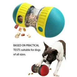 DOWNYPAWS - Jouet éducatif puzzle alimentaire balle roulante : gamelle pour chien et chiot à alimentation lente