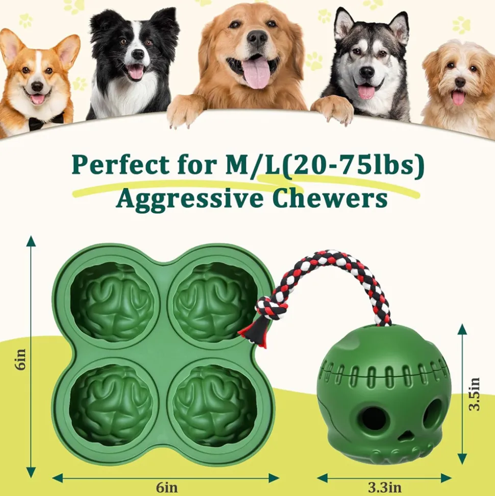 DOWNYPAWS - Jouet en corde pour chien - cadeau d'halloween - motif tête de mort