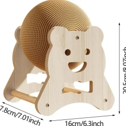 DOWNYPAWS - Jouet griffoir boule pour chat 17.8*16*20.5cm