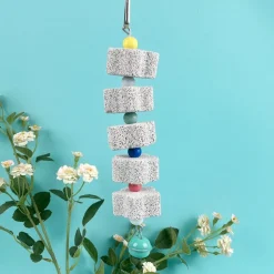 DOWNYPAWS - Jouet mâcher perroquet lot 2 avec cloche