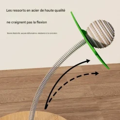 DOWNYPAWS - Jouet pour chats avec ba