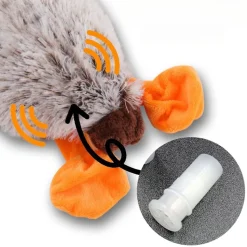 DOWNYPAWS - Jouet pour chien en forme de canard en peluche