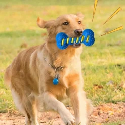 DOWNYPAWS - Jouet pour chien forme osseuse sifflet tpr nettoyant dentaire