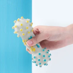 DOWNYPAWS - Jouets à mâcher pour chiens 3 articles-anneau d'épines, haltère + os + boule de tonnerre