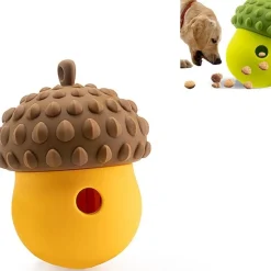 DOWNYPAWS - Jouets à mâcher bon pour le nettoyage des dents-fuite alimentaire en forme de noix
